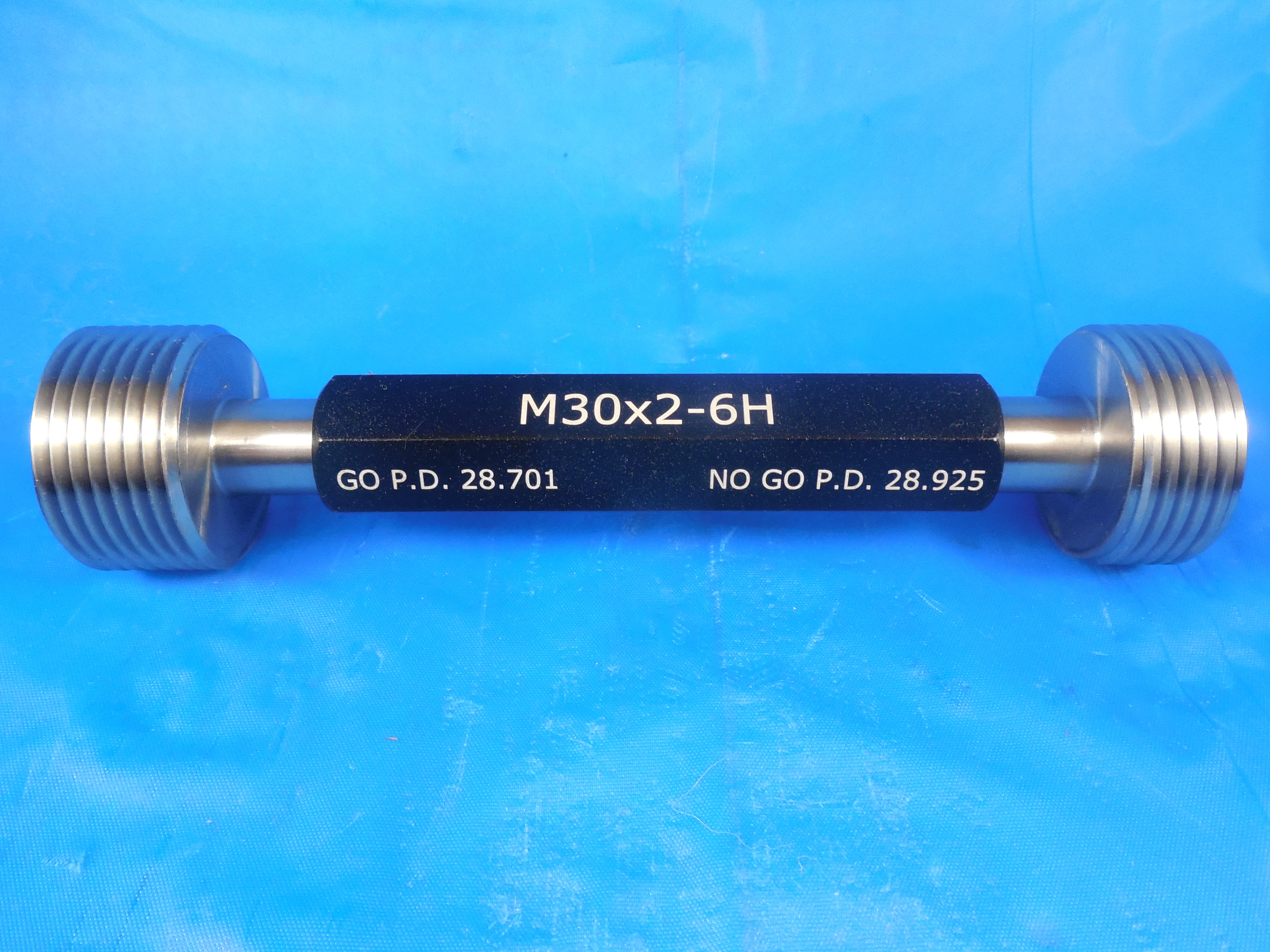 NEW M30 X 3.5 6H METRIC THREAD PLUG GAGE 30.0 3.50 GO NO GO PD/'S 27.727 /& 28.007