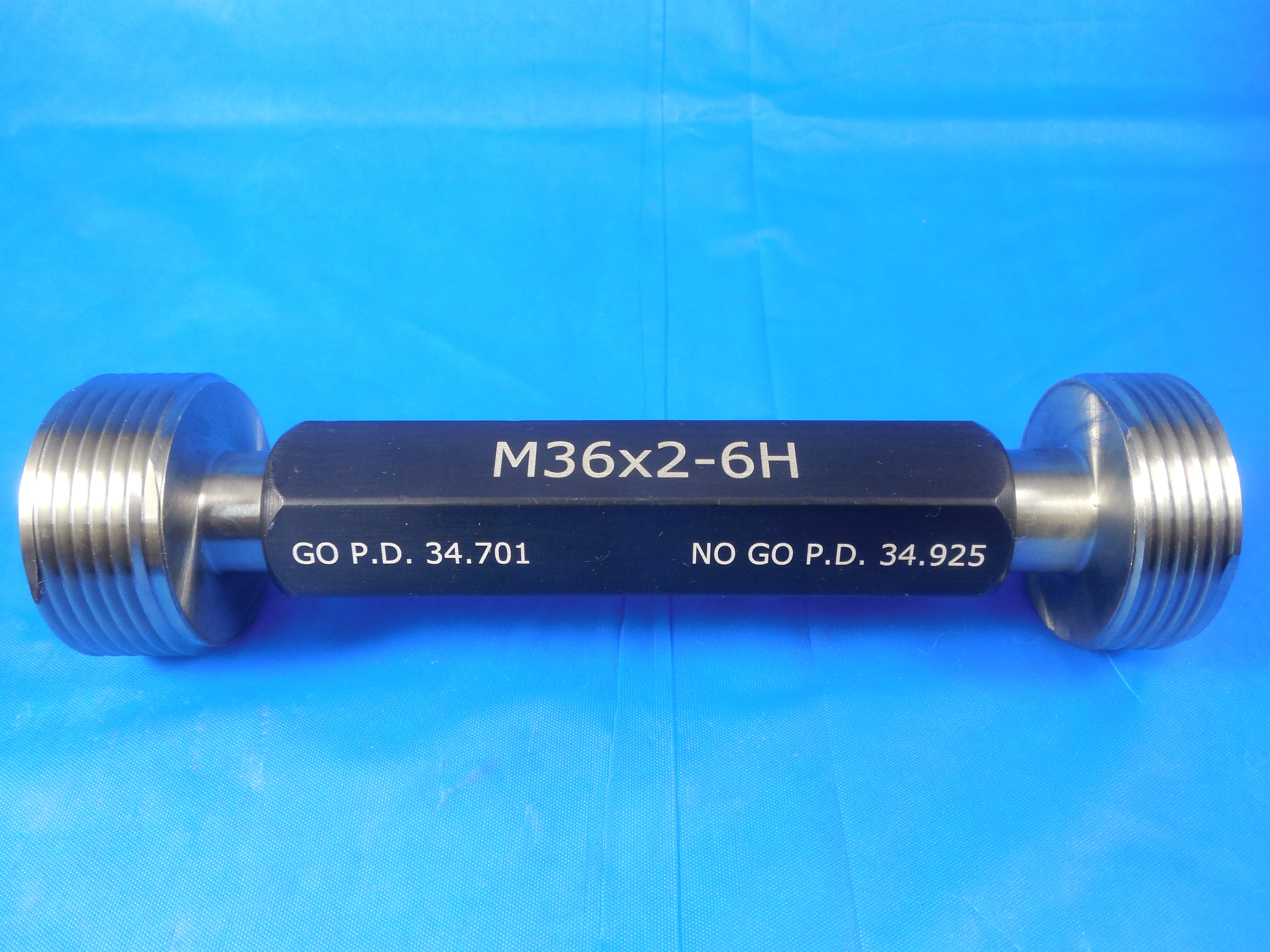 New M36 X 2 0 6h Metric Thread Plug Gage 36 0 2 Go No Go P D S 34 701 34 925 Ebay