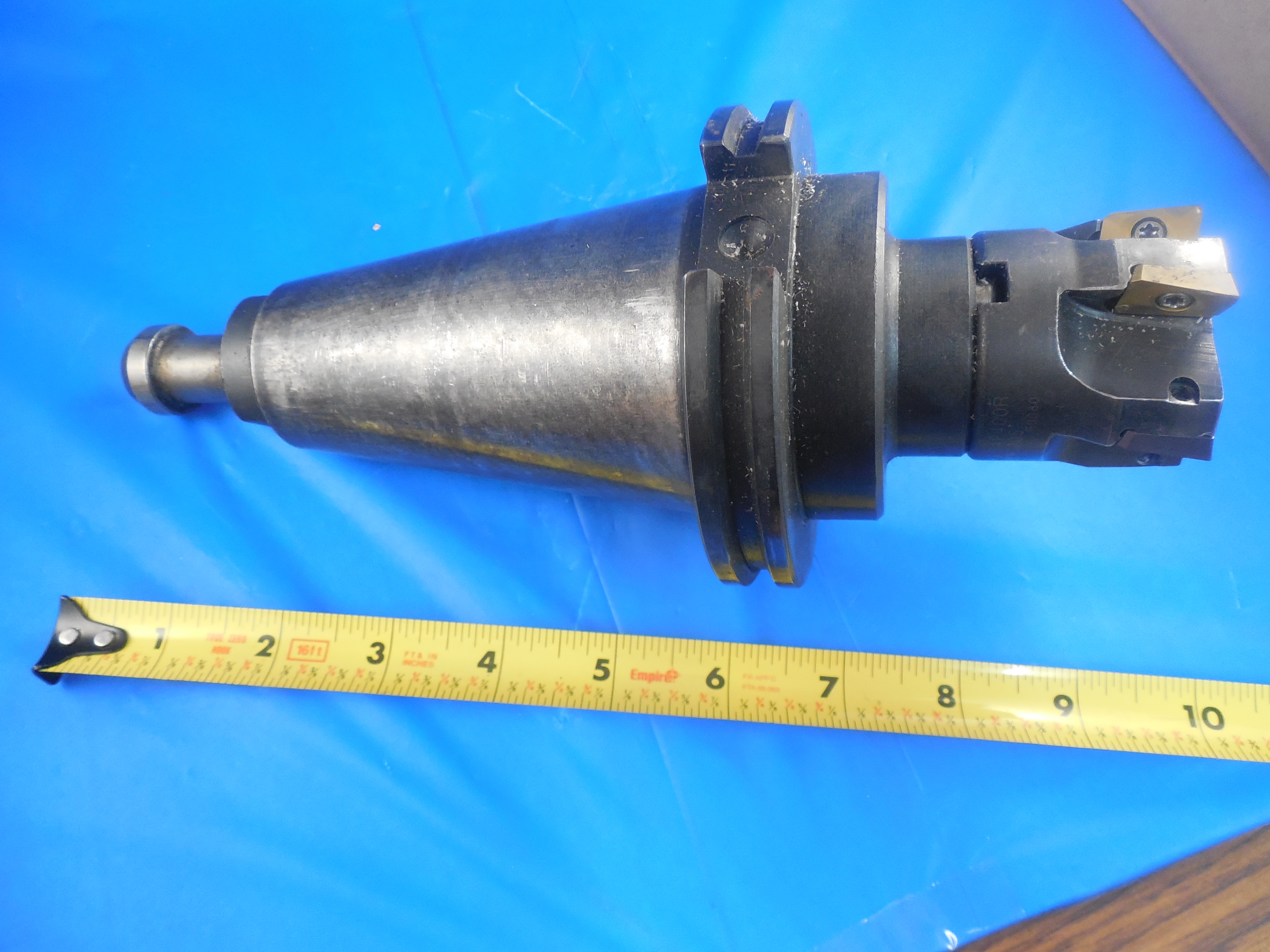 CAT 50 TOOL HOLDER WITH 2" DIA MITSUBISHI FACE MILL BAP 400R APMT APKT