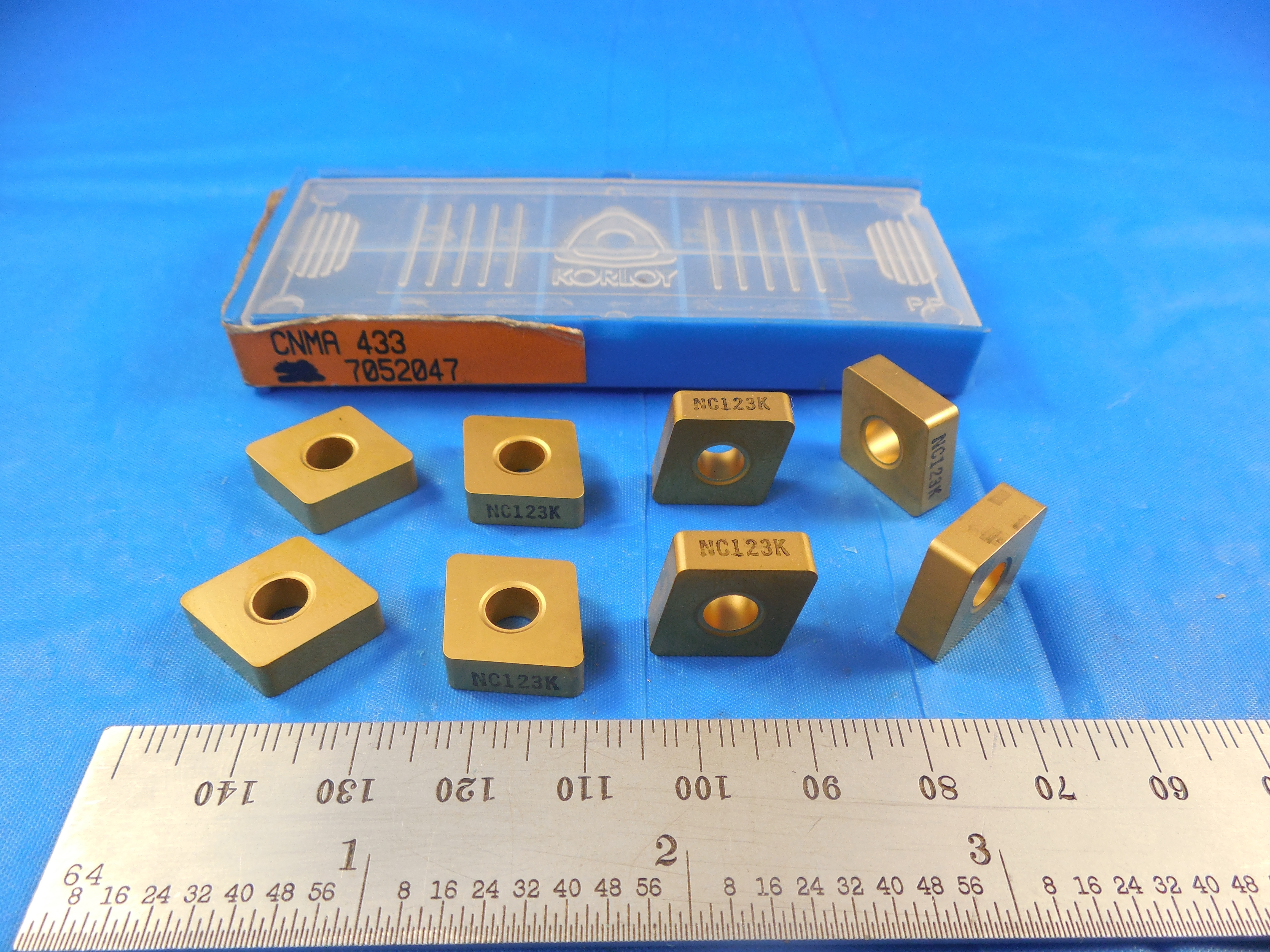8PCS NEW KORLOY CNMA 433 GRADE NC123K COATED CARBIDE INSERTS CNC