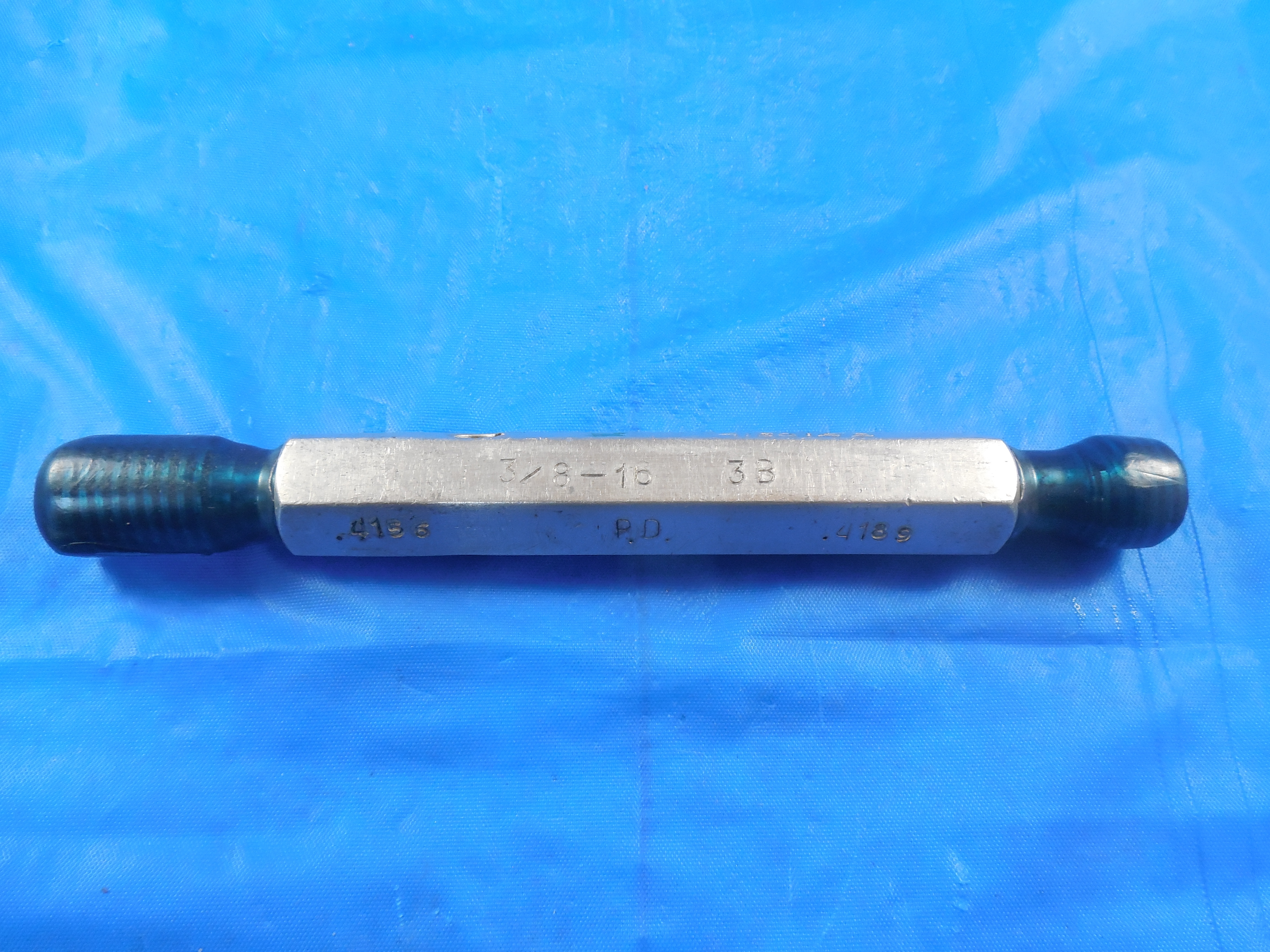3/8 16 3B STI HELICOIL THREAD PLUG GAGE .375 GO NO GO P.D.'S = .4156