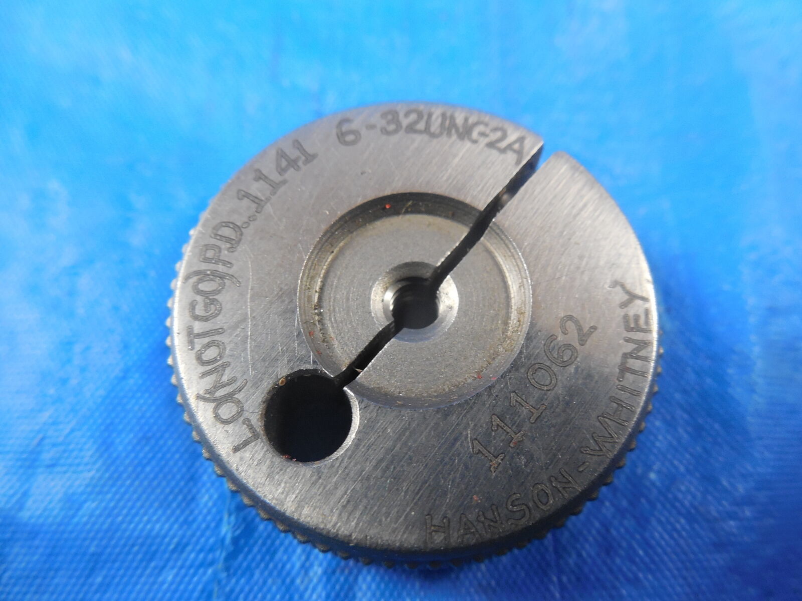 6 32 UNC 2A THREAD RING GAGE 6 138 GO ONLY P D 1141 QUALITY 6-32-unc-2a-thread-ring-gage-6-138-go-only-p-d-1141-quality