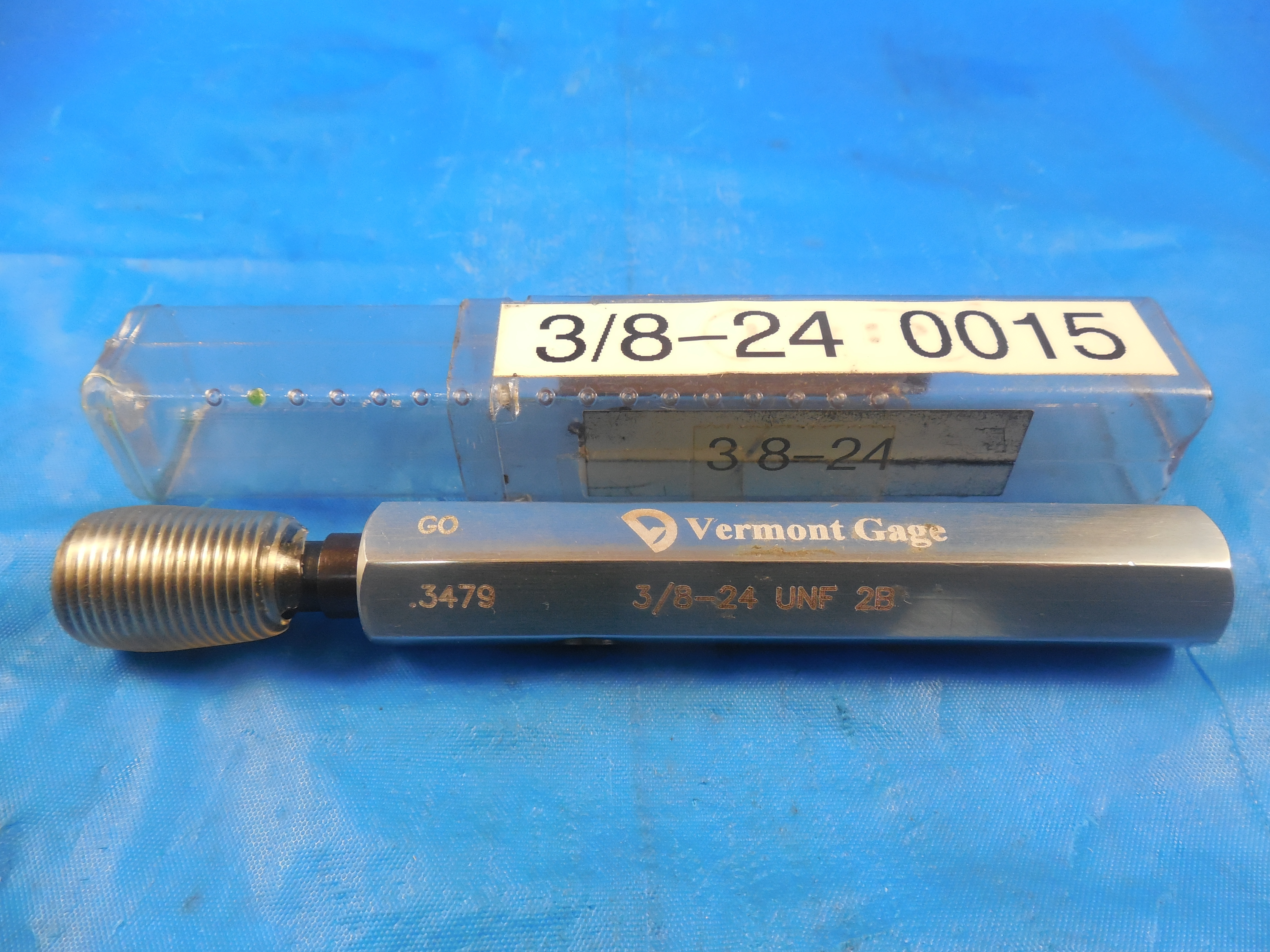 3-8-24-unf-2b-vermont-thread-plug-gage-375-go-only-p-d-3479