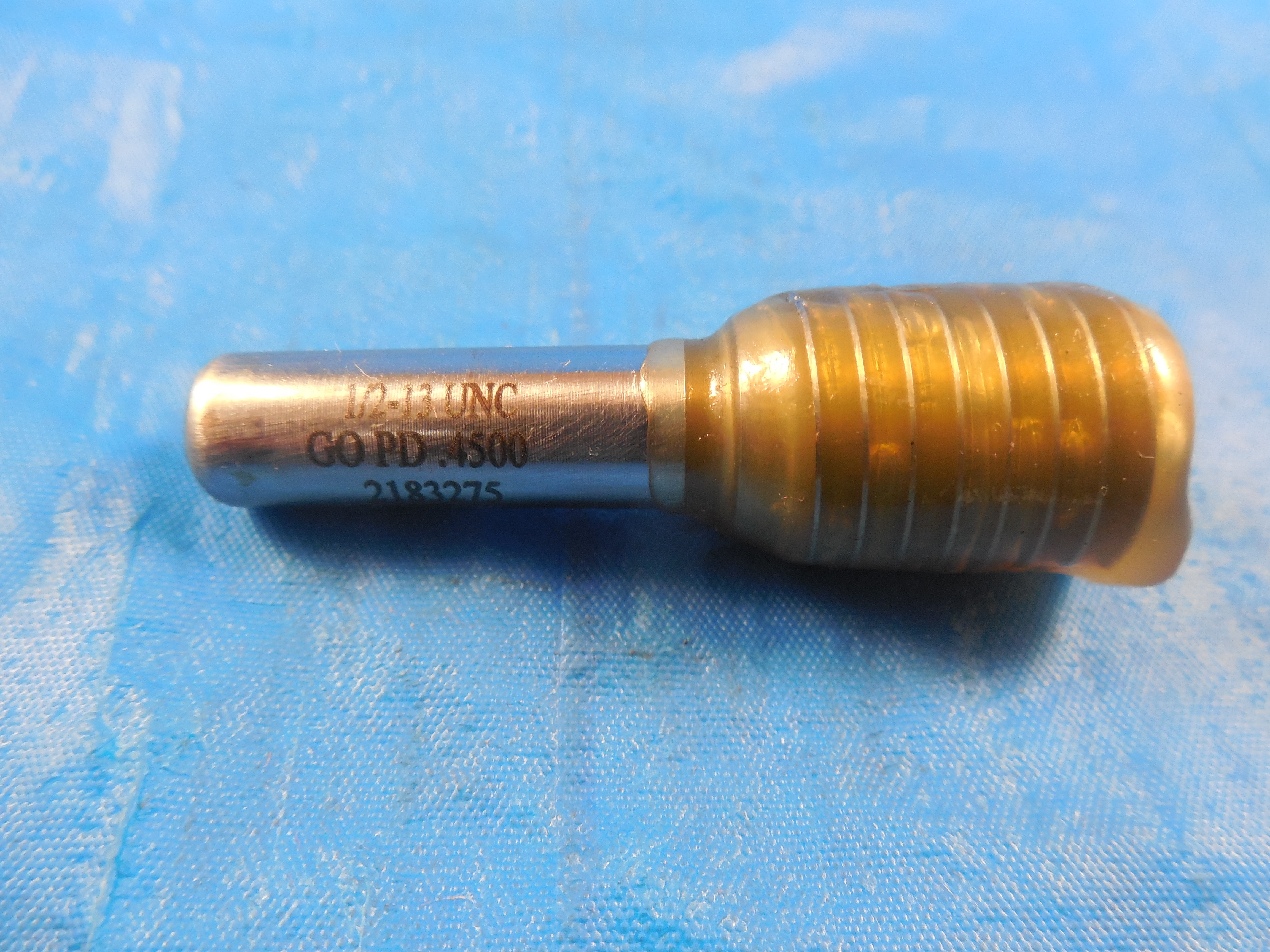 CERTIFIED VERMONT 1/2 13 UNC 2B & 3B THREAD PLUG GAGE .5 GO ONLY P.D. = .4500 | eBay