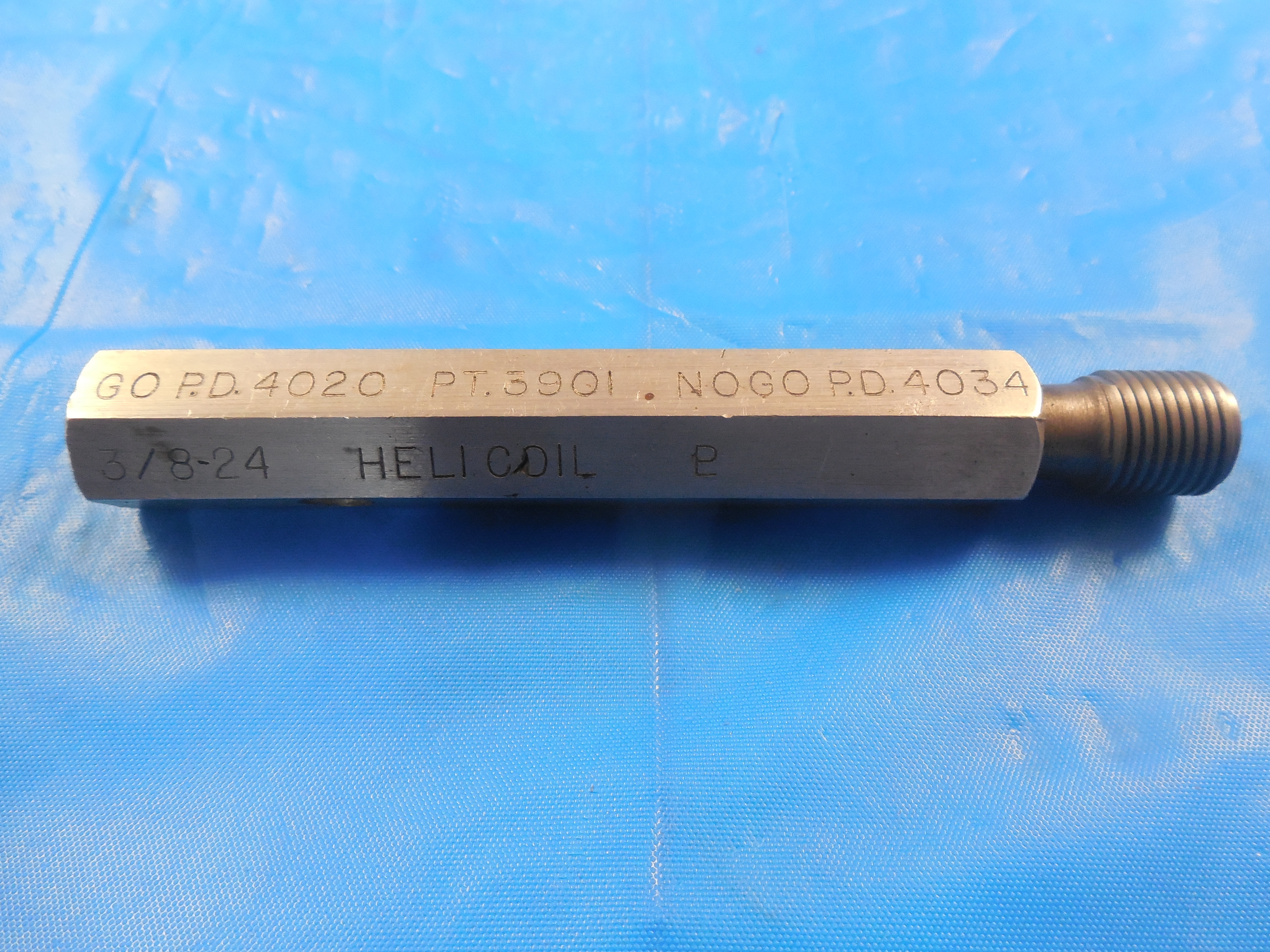 3/8 24 STI HELICOIL THREAD PLUG GAGE .375 NO GO ONLY PD = .4034 QUALITY 3/824 eBay