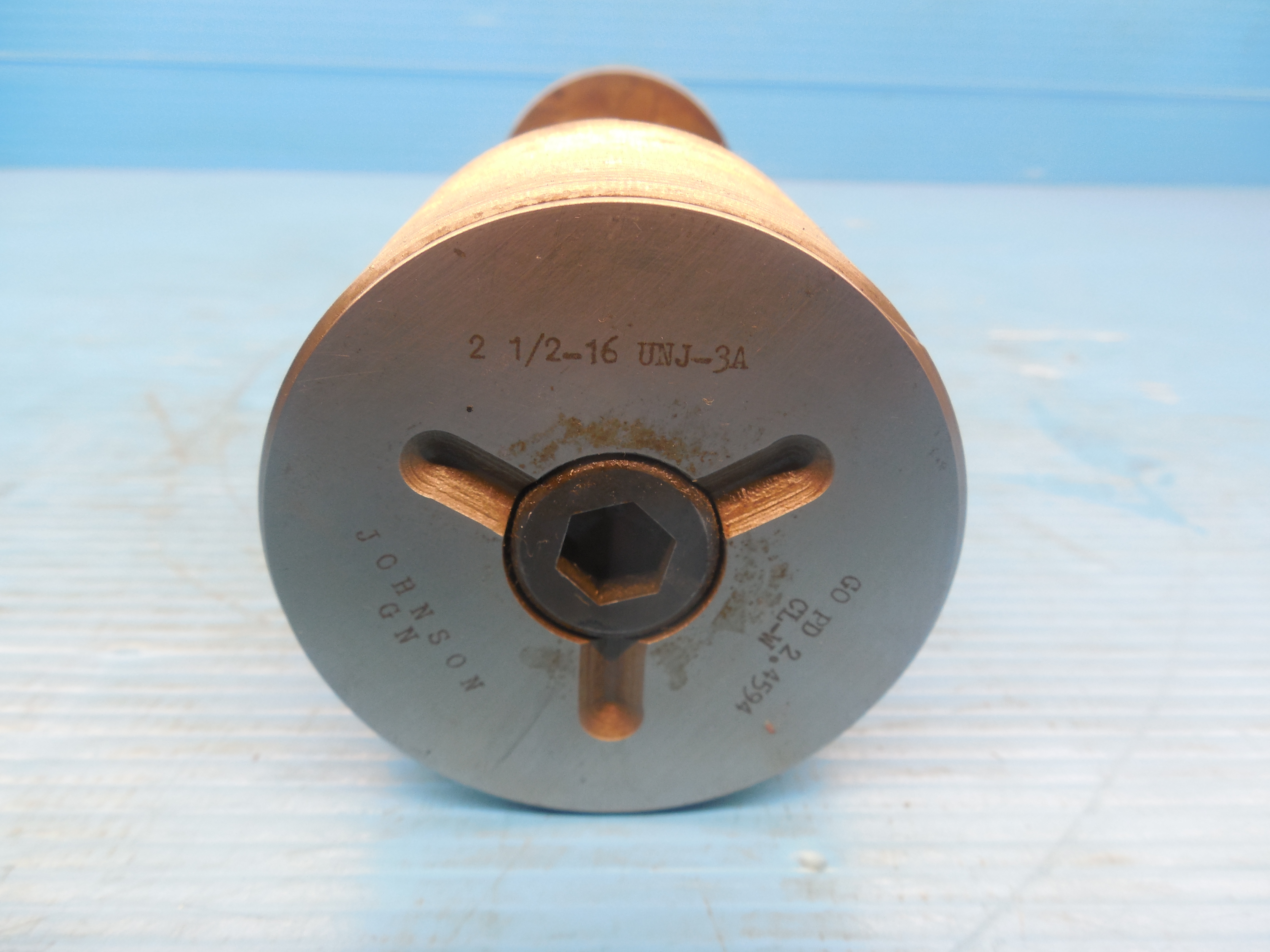 2 1 2 16 UNJ 3A SET THREAD PLUG GAGE 2 5 GO ONLY P D 2 4594 2-1-2-16-unj-3a-set-thread-plug-gage-2-5-go-only-p-d-2-4594