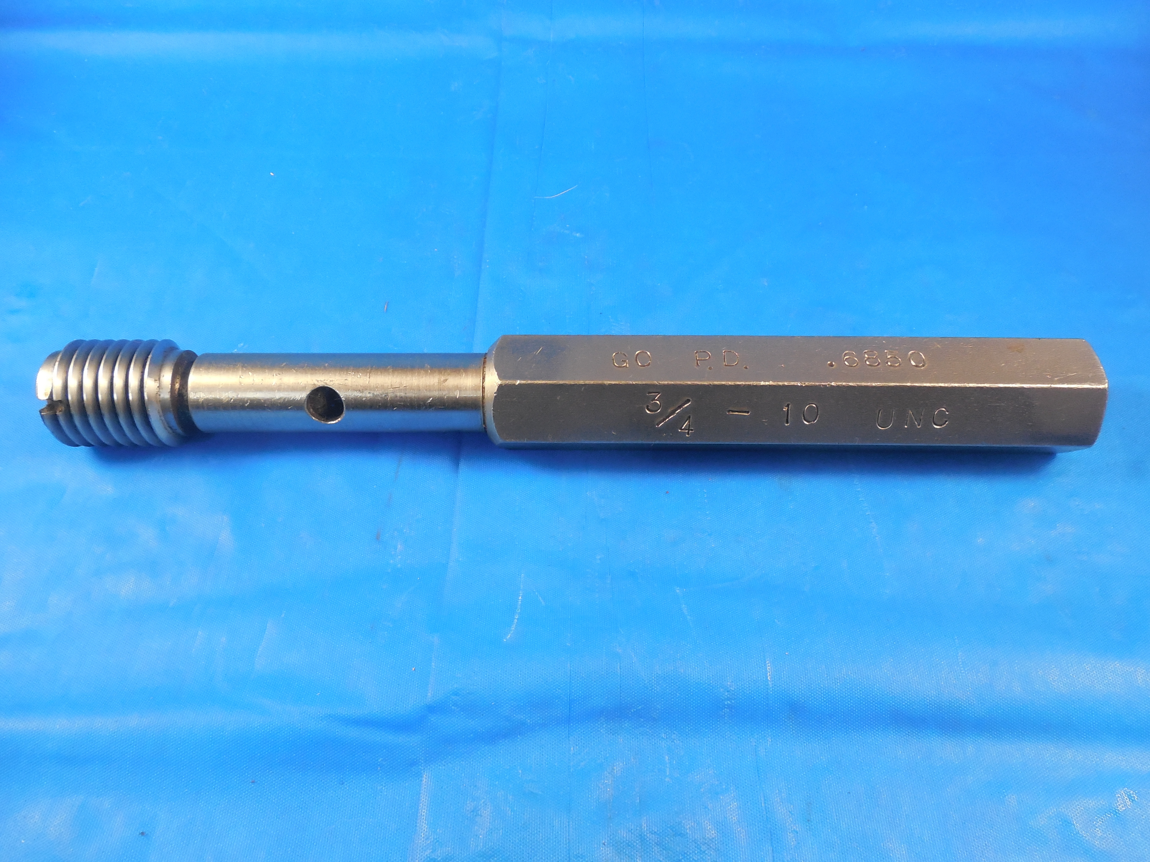 3/4 10 UNC EXTRA LONG THREAD PLUG GAGE .75 GO ONLY P.D. = .6850 2B OR