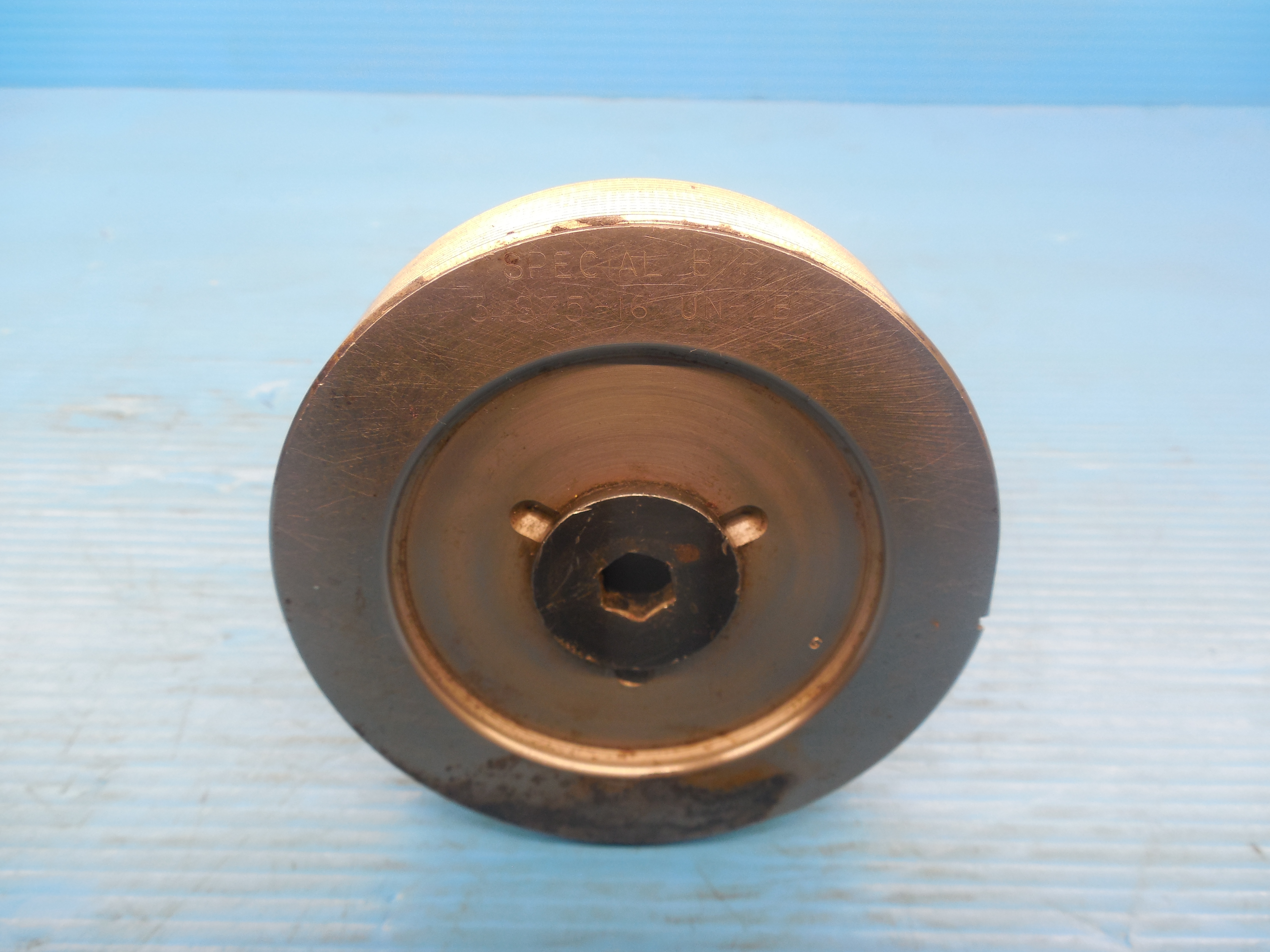 3 7/8 16 UN 2B SPECIAL BEFORE PLATE THREAD PLUG GAGE 3.875 GO ONLY P.D