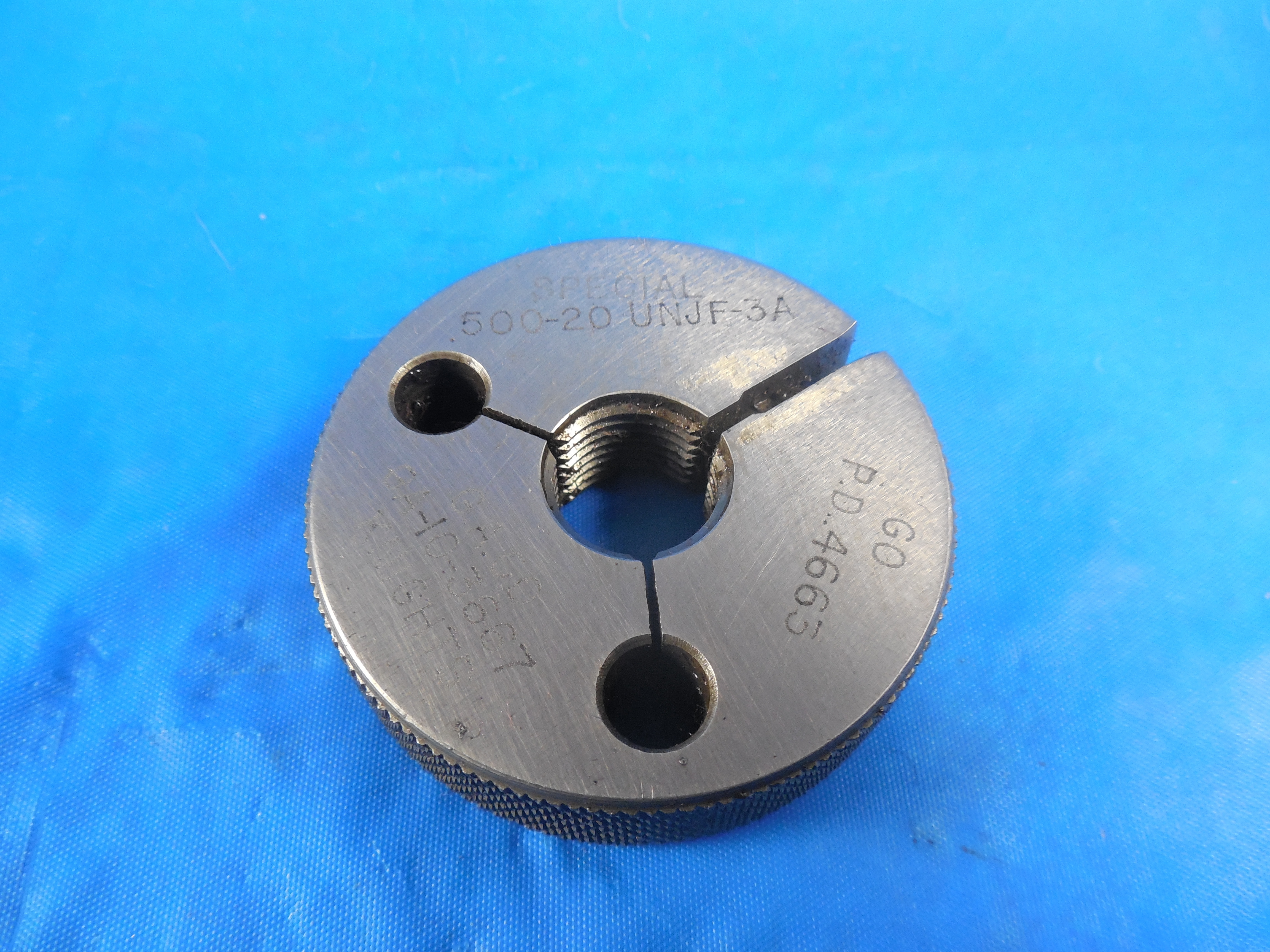 1/2 20 UNJF 3A SPECIAL THREAD RING GAGE .5 GO ONLY P.D. = .4663