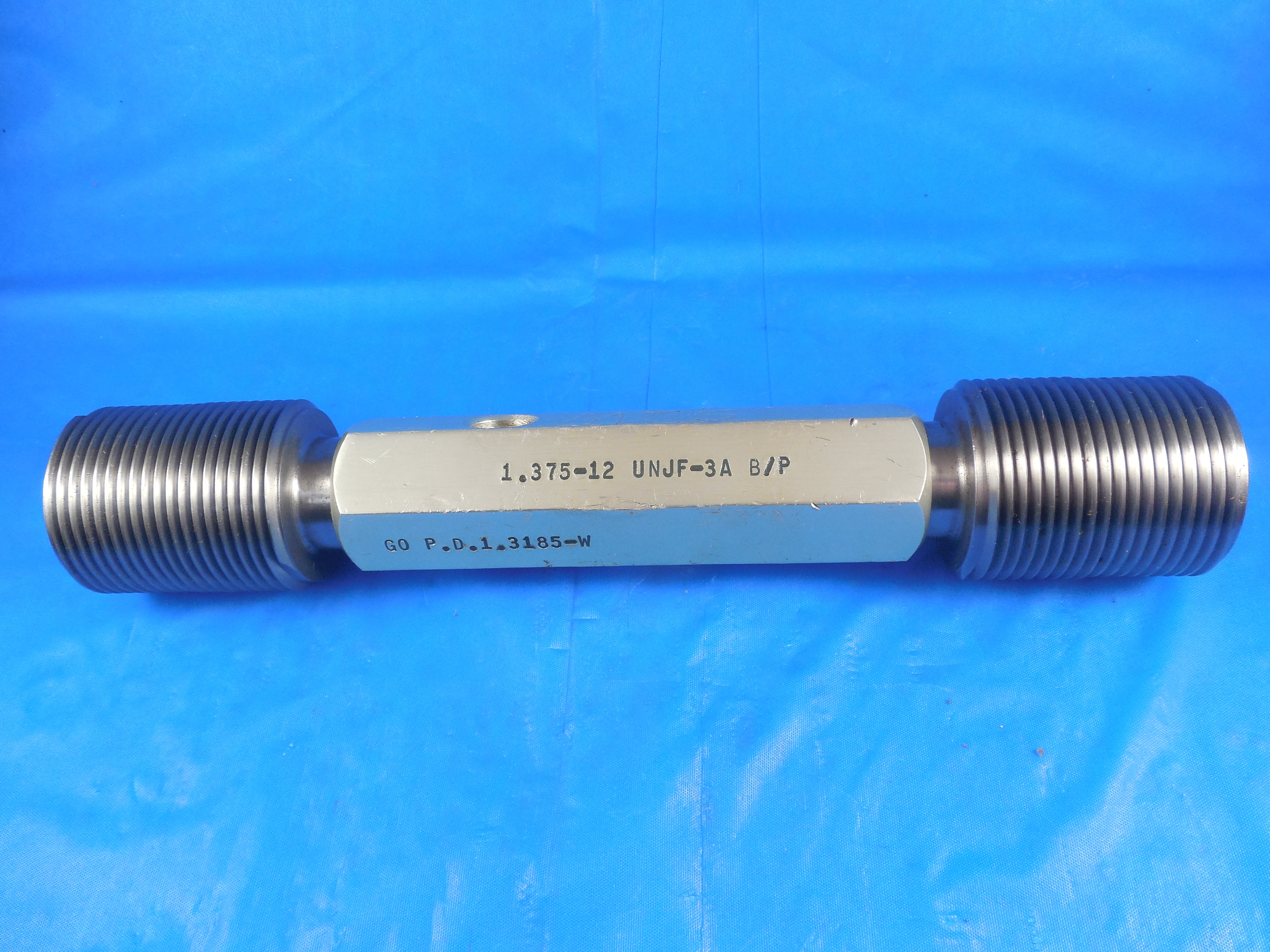 1 3/8 12 UNJF 3A BEFORE PLATE THREAD PLUG GAGE 1.375 GO NO GO PD 1.3185
