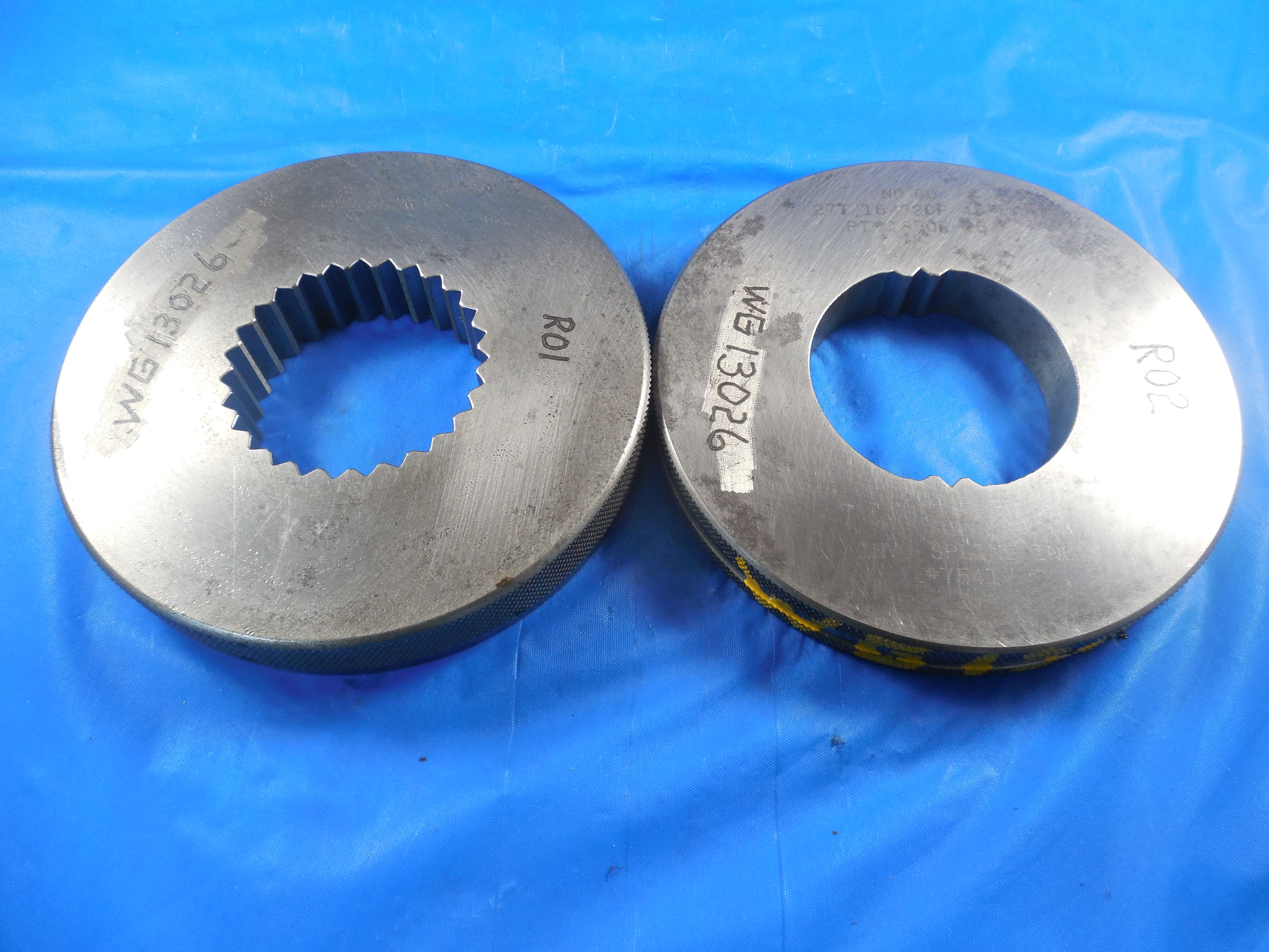 INVO 27T 16/32 DP GO NO GO SPLINE RING GAGE SET 45 DEGREE PA QUALITY