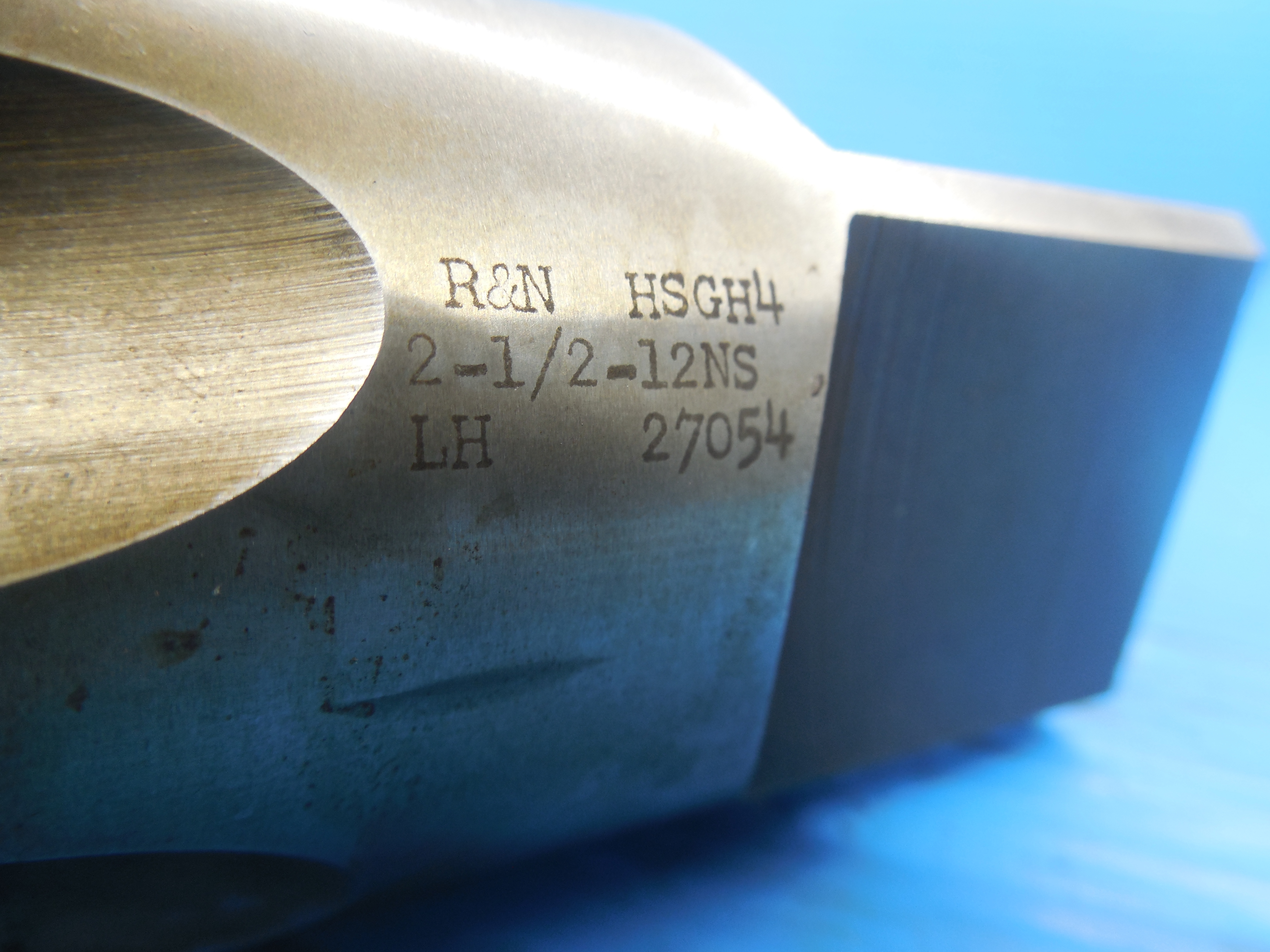R/&N 2 1//2 12 NS HS GH4 Left Hand TAP 6 Flute 2.5 12.0 USA Made Tooling Sharp!