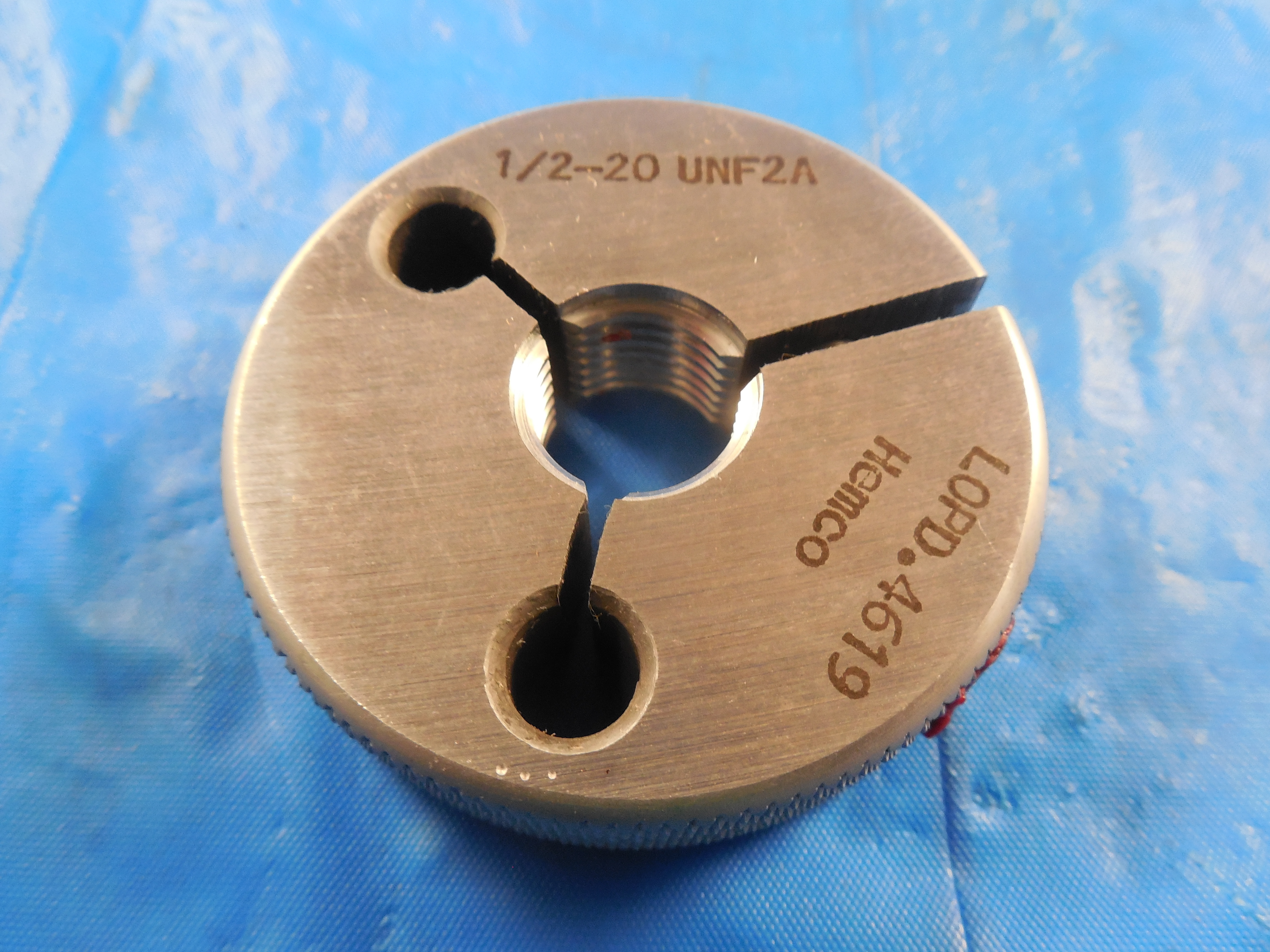 NEW 1/2 20 UNF 2A THREAD RING GAGE .5 NO GO ONLY P.D. = .4619