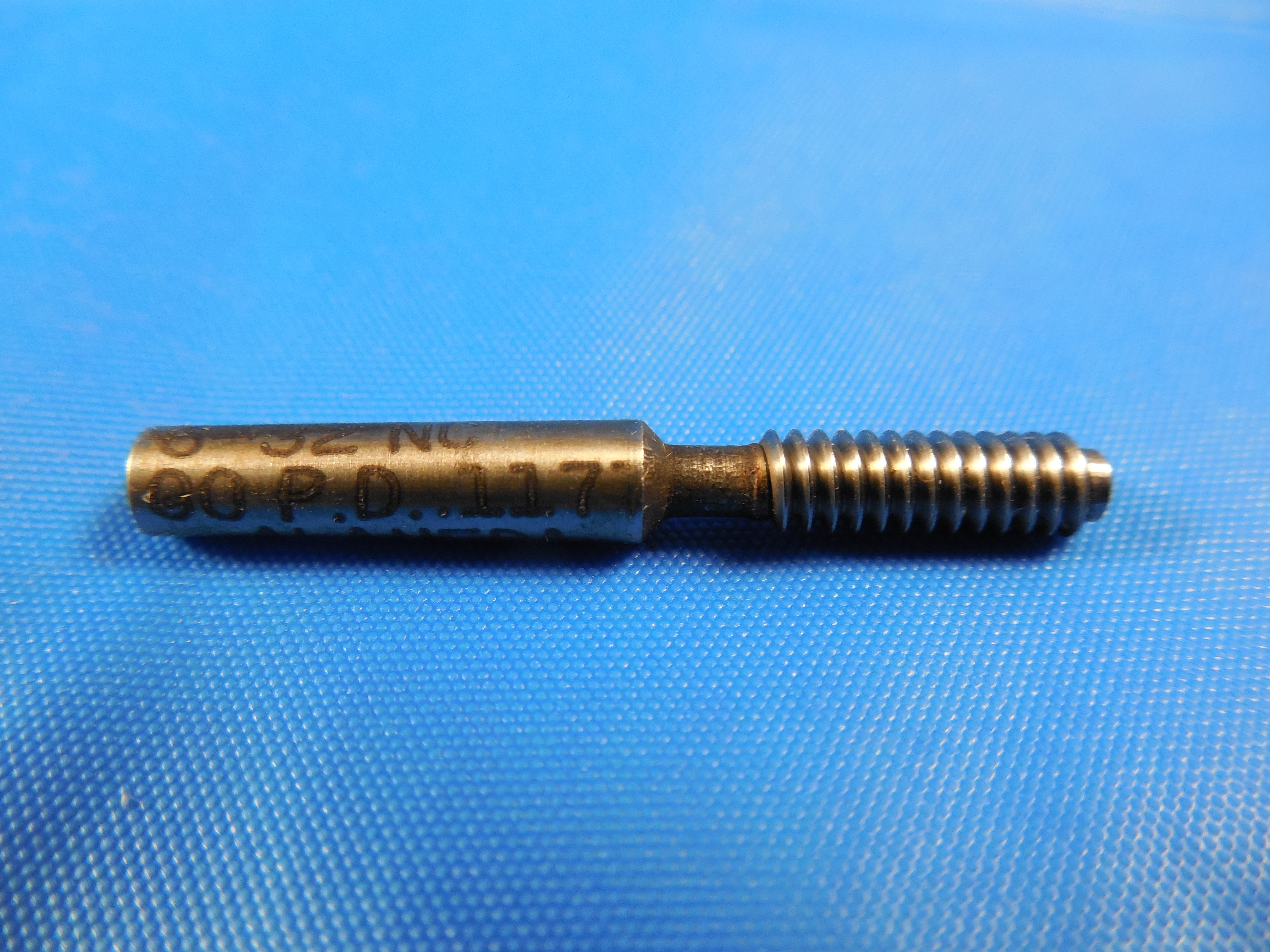 6 32 NC 2B OR 3B THREAD PLUG GAGE 6 138 GO ONLY P D 1177 6 32 2B 6-32-nc-2b-or-3b-thread-plug-gage-6-138-go-only-p-d-1177-6-32-2b