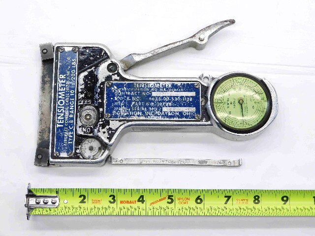 SIGMATION INC. No.19738 TENSIOMETER AIRCRAFT CONTROL CABLE 1/16