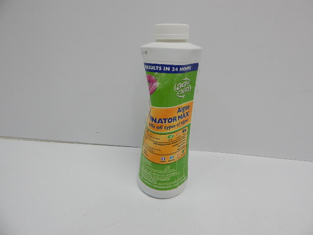 Aqua Chem Algae Eliminator Max Algaecide for Swimming Pools, 1qt DISTRESSED