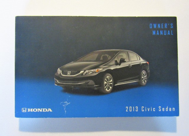 2013 Honda Civic Sedan Owners Manual Book | eBay