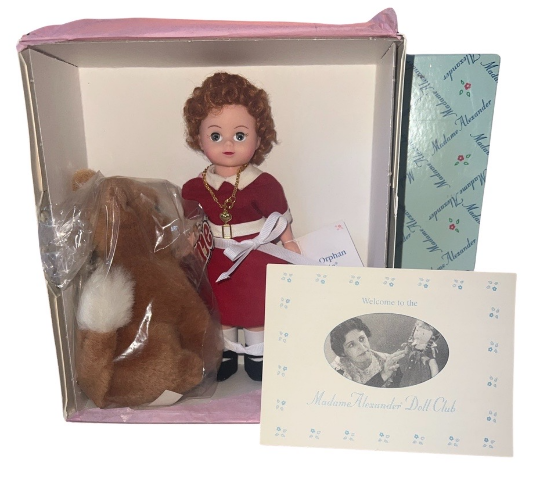 Madame Alexander Little Orphan Annie Doll Tagged Dress Hat Outfit Shoes Box New