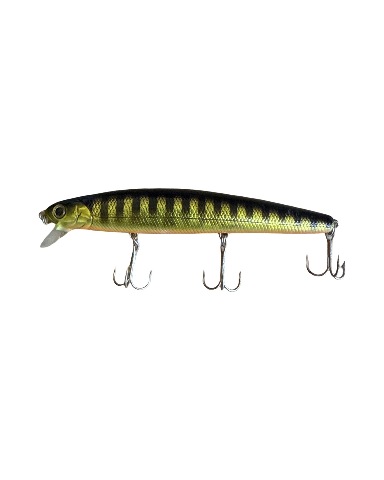 Lucky Craft Fishing Lure 110SP "Black Gold" Black Minnow Sp Signed
