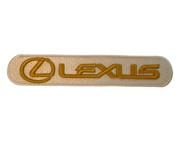 Lexus White and Gold Vintage Uniform Patch