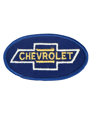 Chevrolet Blue White and Yellow Logo Vintage Uniform Patch