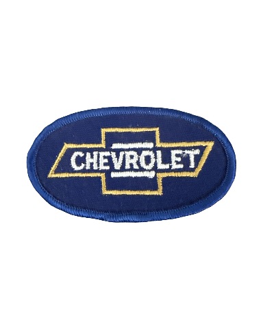 Chevrolet Blue White and Yellow Logo Vintage Uniform Patch