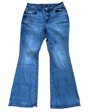 Denim Blue Jeans from Judy Blue 14W Bell Bottom Cut
