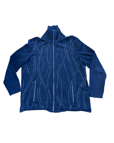 Women's Energy by Chicos SX 3 (size xl 16 ) Denim Blue with Silver Accents