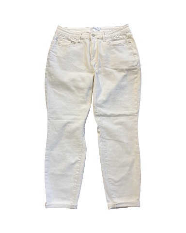 White Denim Jeans from Judy Blue 14W Ankle Length Cuff