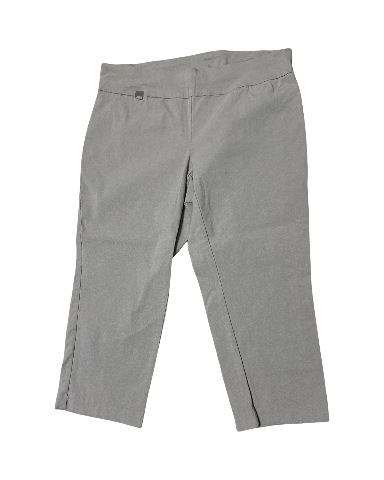 Alfani  Woman 16W Plus Beige Capri Khaki Pants Spandex Blend