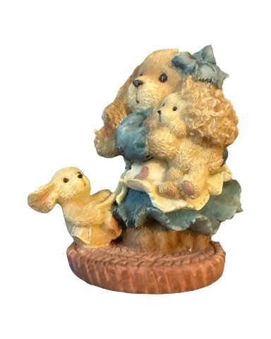 My Best Friend Enesco All it Takes is a Litter Love in Box Cocker Spaniel Figure