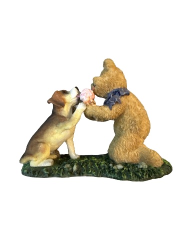 Boyds Puppy Paws and Pals Jake and Timmy figurine in Original Box