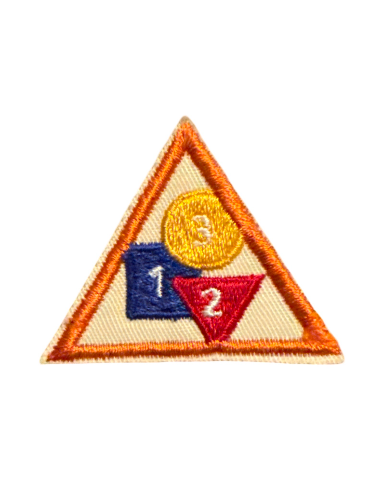 Girl Scout Triangle Dollars and Cents Money Earner Vintage Uniform Patch