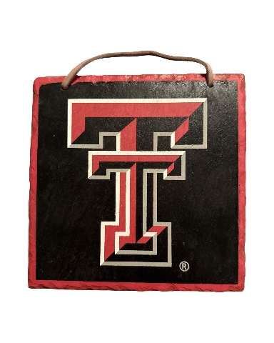 Slate State of Texas Tech Display Collegiate Decor Sign Wall Hanging