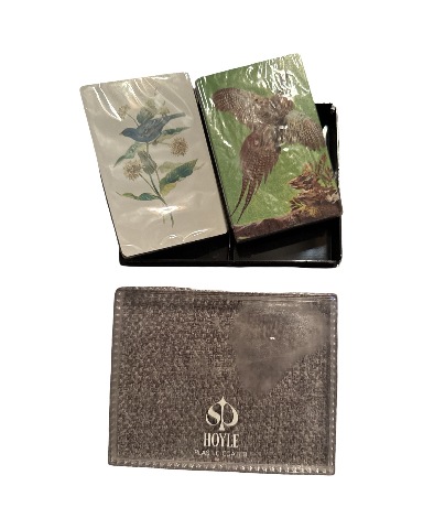 Hoyle Pheasant Blue Bird on Flowers New unused Deck of Cards Stardust