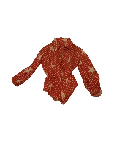 Vintage Barbie Dress Best Buy Sport Star #3353 Bodysuit Red and White