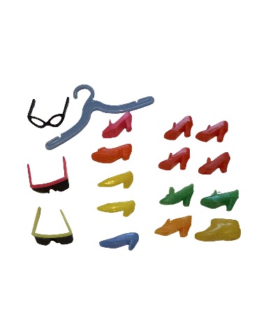 Vintage Barbie Francie Shoes and Sunglasses Accessories Lot