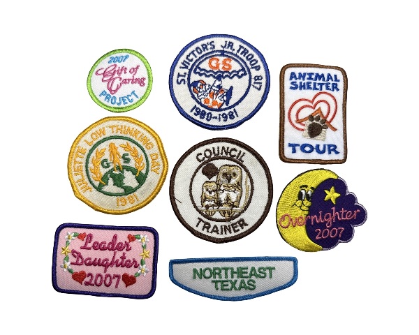Girl Scouts Gs Vintage Uniform Patch Lot Animal Shelter 1980-81 Council Trainer