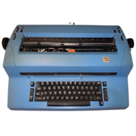 IBM Selectric Vintage Working Selectric Typewriter Blue Power Cord Very Nice DW21385