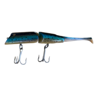 Vintage Fred Arbogast XL Fishing Lure Oversized with Rubber Tail