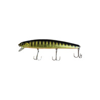 Lucky Craft Fishing Lure 110SP "Black Gold" Black Minnow Sp Signed