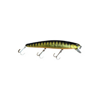 Lucky Craft Fishing Lure 110SP "Black Gold" Black Minnow Sp Signed