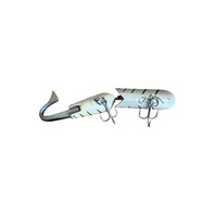 Vintage Fred Arbogast XL Fishing Lure Oversized with Rubber Tail