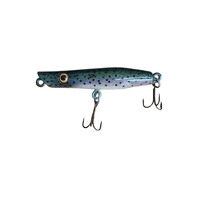 Vintage Fishing Lure Green Spotted Sparkles 4.75" Lure