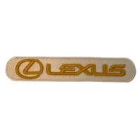 Lexus White and Gold Vintage Uniform Patch