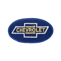 Chevrolet Blue White and Yellow Logo Vintage Uniform Patch