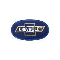 Chevrolet Blue White and Yellow Logo Vintage Uniform Patch