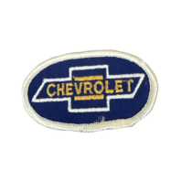 Chevrolet Blue White and Yellow Logo Vintage Uniform Patch