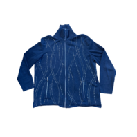 Women's Energy by Chicos SX 3 (size xl 16 ) Denim Blue with Silver Accents
