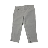 Alfani  Woman 16W Plus Beige Capri Khaki Pants Spandex Blend Alfani  Woman 16W Plus Beige Capri Khaki Pants Spandex Blend